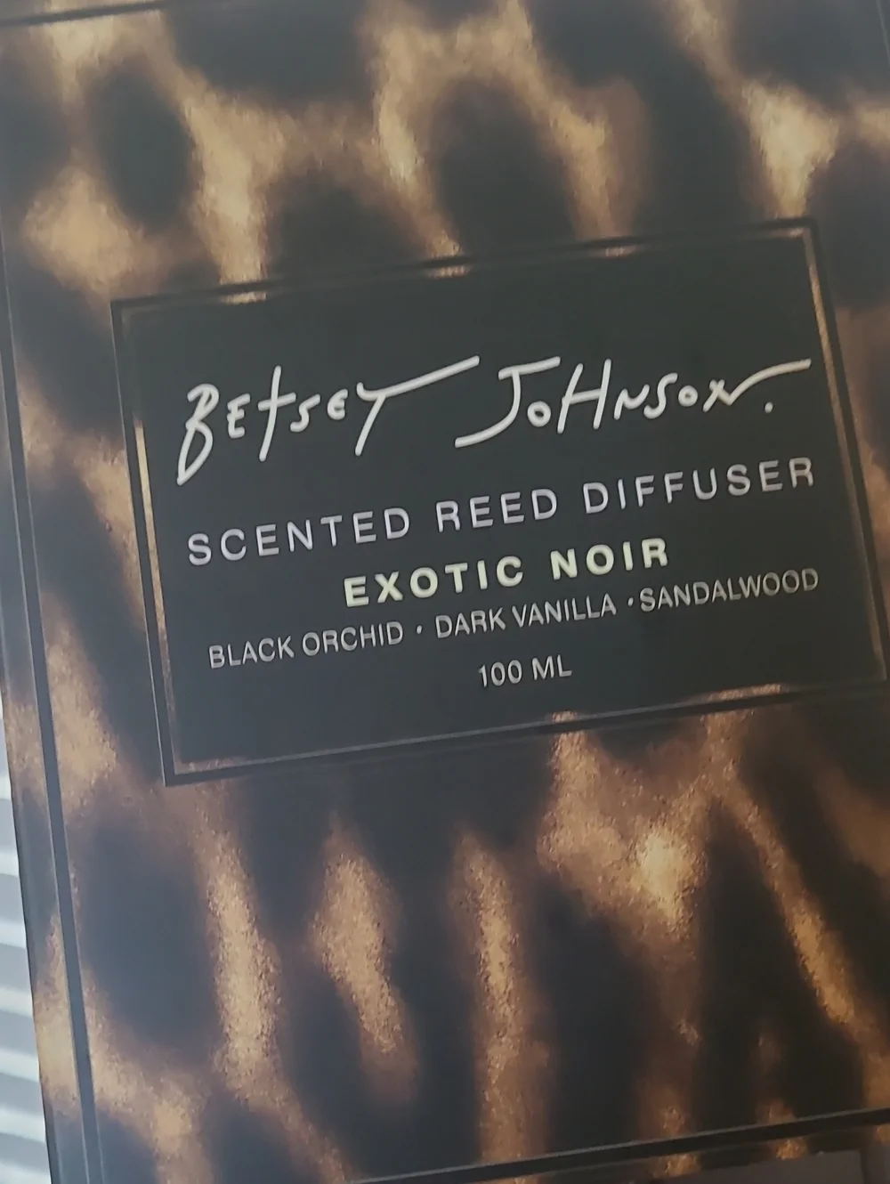 Betsey Johnson Black & Gold Exotic Noir Reed Diffuser - 100ml
